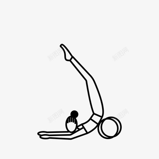 瑜伽轮杂技平衡svg_新图网 https://ixintu.com 瑜伽 杂技 平衡 柔韧性