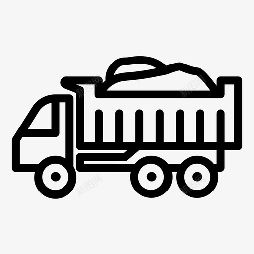 自卸车建筑设备svg_新图网 https://ixintu.com 自卸车 建筑设备 重型 工业 车辆 施工 工具