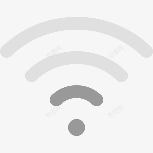 状态栏WiFi信号2svg_新图网 https://ixintu.com 状态 信号