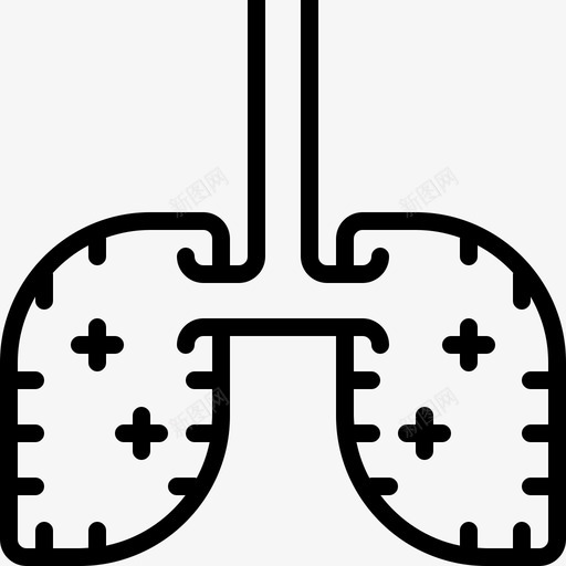 肺感染肺炎svg_新图网 https://ixintu.com 感染 肺炎 病毒