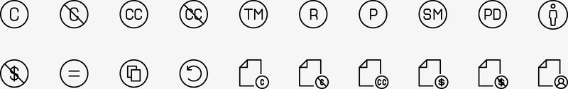 iconCopyrightIcons常用小图标png免抠素材_新图网 https://ixintu.com 常用 图标