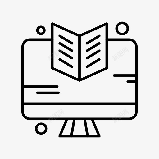 lcd电子阅读器学习svg_新图网 https://ixintu.com 电子 阅读 学习 在线 在线学习