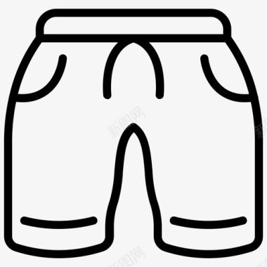 短裤拳击服裤子图标