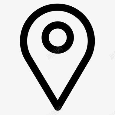 地图pin地址gps图标