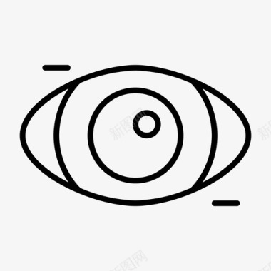 视网膜就绪网页设计眼睛手表图标