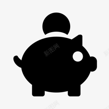 小猪银行金融钱图标