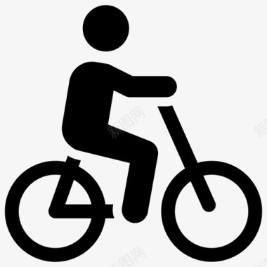 自行车骑行旅游图标