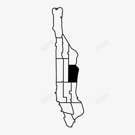 上东区中央公园社区svg_新图网 https://ixintu.com 纽约 东区 区上 中央 公园 社区 住宅区 地图