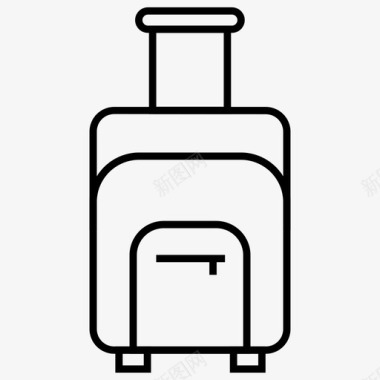 手提箱行李商务旅行图标