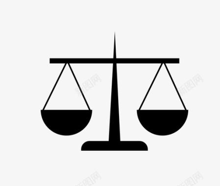 法律规模权力平衡图标