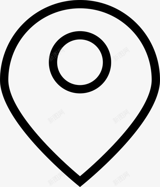 pin地理位置gpssvg_新图网 https://ixintu.com 地理位置 这里 位置 电子商务 线路