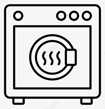 烘干机洗衣机家居用品图标