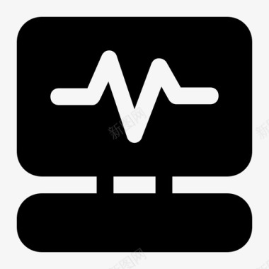 心电图监护仪心率监护仪医疗图标