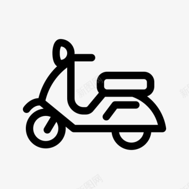 踏板车自行车摩托车图标