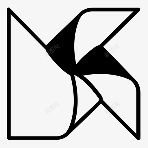 风车模板说明书折纸svg_新图网 https://ixintu.com 风车 模板 说明书 折纸
