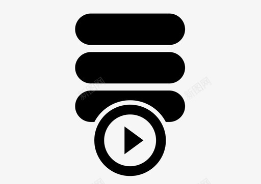 数据存储数据库播放svg_新图网 https://ixintu.com 数据 存储 数据库 系统 播放 视频 计算机 服务器