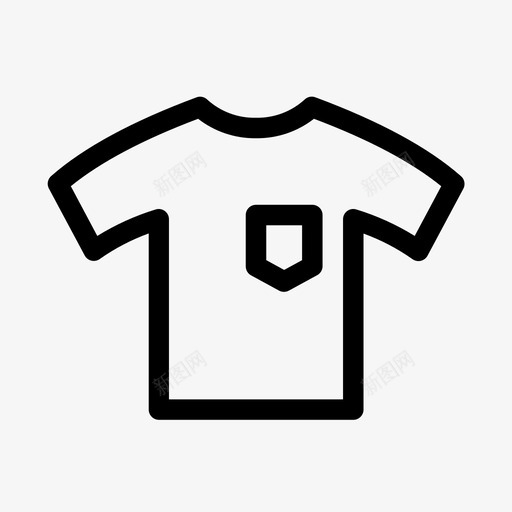 衬衫球衣口袋svg_新图网 https://ixintu.com 衬衫 球衣 口袋 上衣 衣服