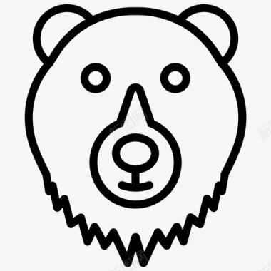 熊棕熊灰熊图标