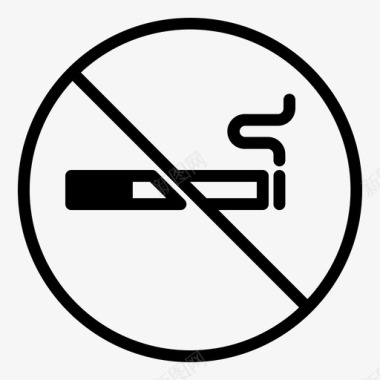 禁止吸烟标志医疗保健医院图标