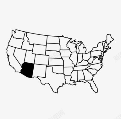 亚利桑那州西南部州图标