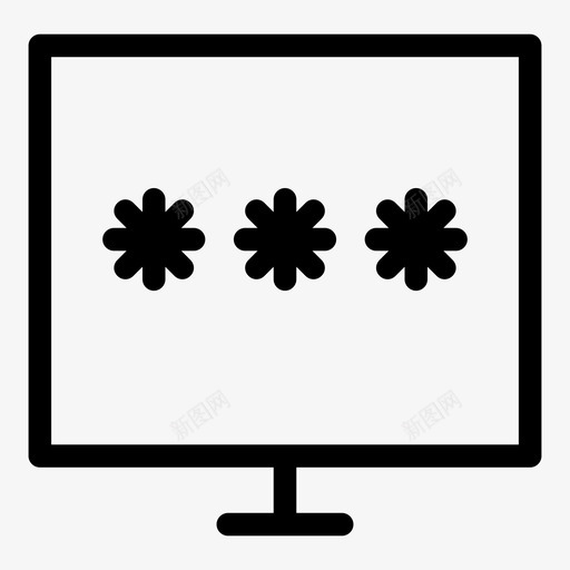 密码监视器隐私svg_新图网 https://ixintu.com 安全 密码 监视器 隐私 屏幕 系统 工具