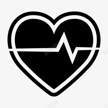 心脏监护仪护理心电图图标