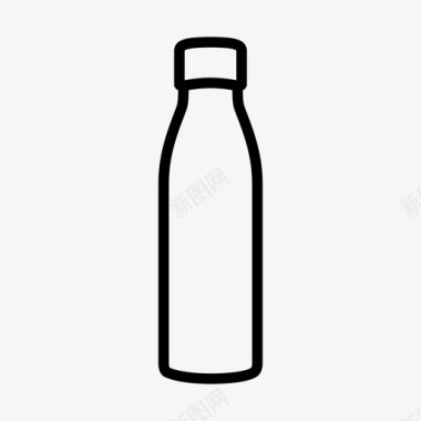 水瓶玻璃保温瓶图标