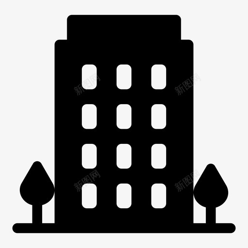 建筑商业和金融城市svg_新图网 https://ixintu.com 城市 建筑 建筑商 商业 金融 天际