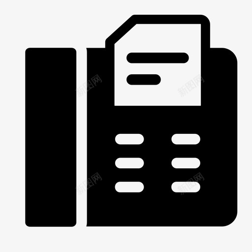 传真传真机联系人图示符svg_新图网 https://ixintu.com 传真 传真机 联系人 图示