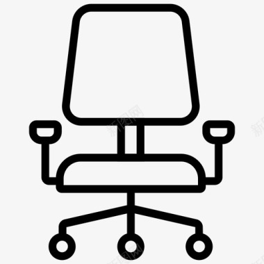 椅子商务椅办公椅图标