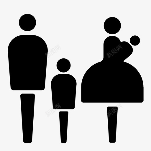 家庭孩子计划生育svg_新图网 https://ixintu.com 父母 家庭 孩子 计划生育 为人