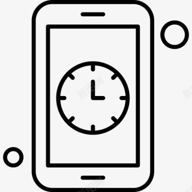 时钟安卓应用程序手机图标