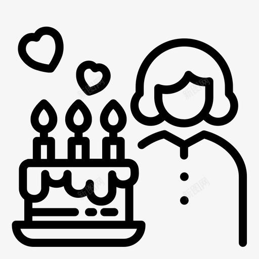 妈妈的蛋糕生日蜡烛svg_新图网 https://ixintu.com 妈妈 妈的 母亲节 生日 给妈妈过生日 蛋糕 蜡烛