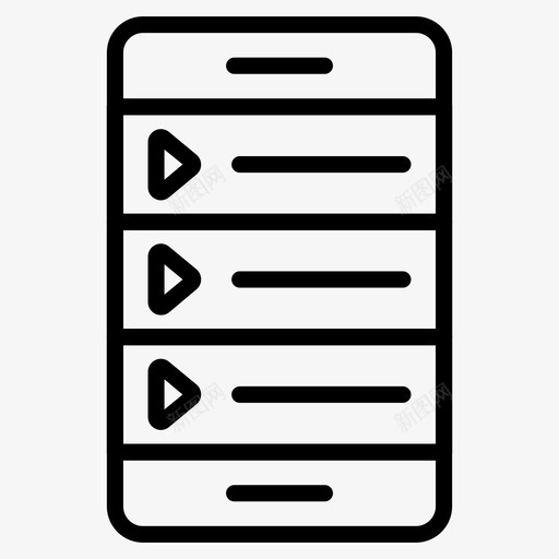 播放列表音乐应用程序音乐列表svg_新图网 https://ixintu.com 音乐 列表 播放列表 应用程序 歌曲 乐器