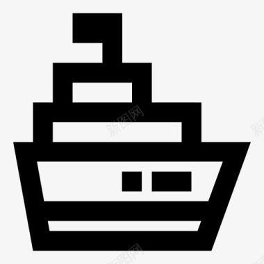 船货物海运图标