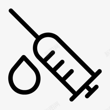 注射器医疗疫苗图标