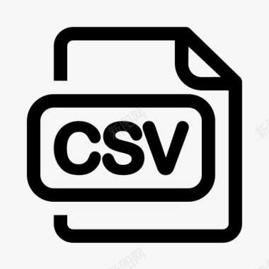 csv文档存档导出图标