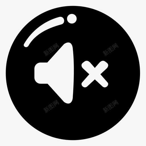 音乐关按钮声音svg_新图网 https://ixintu.com 音乐 按钮 声音 游戏