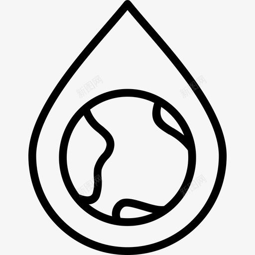 水生态水滴世界生态svg_新图网 https://ixintu.com 生态 水生 水滴 世界