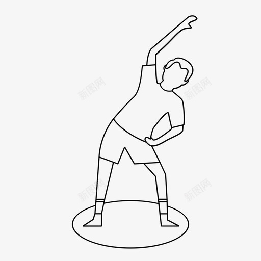 男子伸展健身运动svg_新图网 https://ixintu.com 男子 伸展 健身 运动 瑜伽 人圈 地板