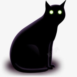 黑猫图标素材