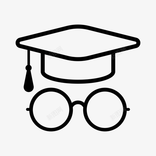 毕业帽祝贺眼镜svg_新图网 https://ixintu.com 毕业 祝贺 眼镜