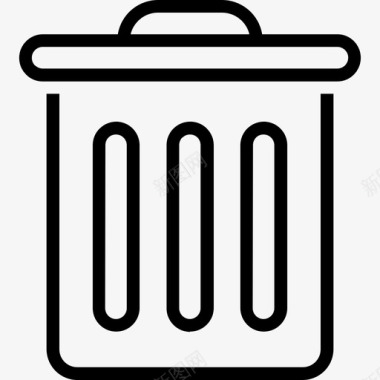 回收垃圾箱环境图标