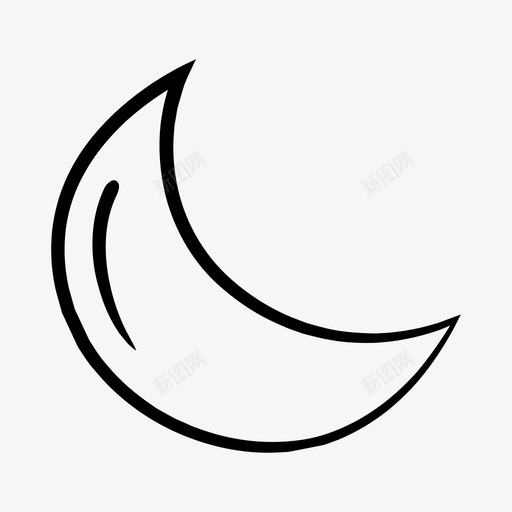 夜景月牙月亮svg_新图网 https://ixintu.com 夜景 月牙 月亮 照相 物体