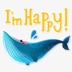 HumpythewhaleChatstickersAlittlepackofstickersImadefortheappTelegram卡通贴纸素材