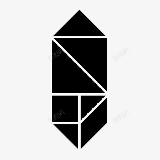 水晶七巧板解剖形状svg_新图网 https://ixintu.com 水晶 七巧板 解剖 形状