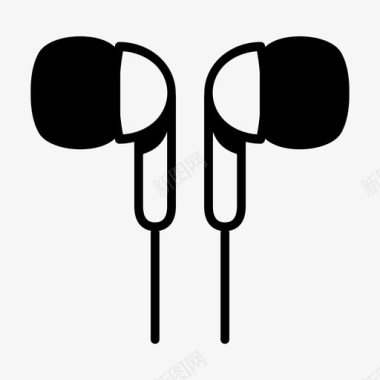 耳机耳塞设备小工具图标