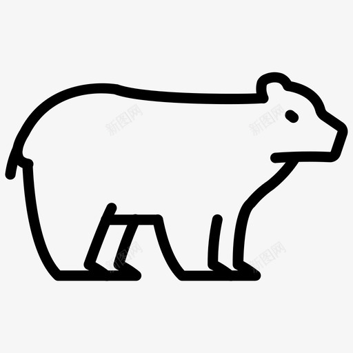 北极熊棕熊野生动物svg_新图网 https://ixintu.com 北极熊 棕熊 野生动物