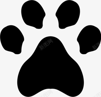 狗的脚印动物狗图标
