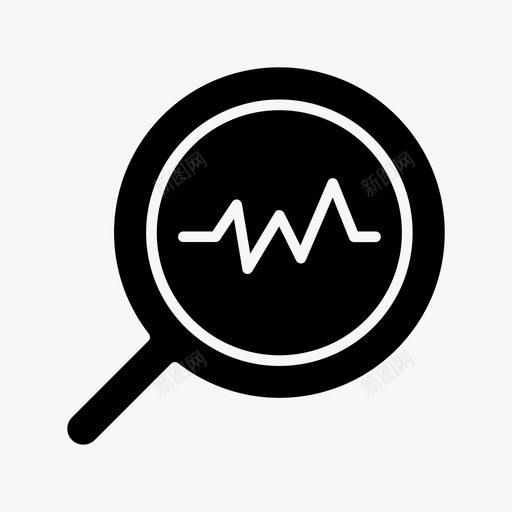 搜索分析评估svg_新图网 https://ixintu.com 搜索 分析 评估 调查研究 审查 装运 物流 标志